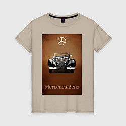 Женская футболка Mercedes-benz автомобиль