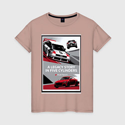 Женская футболка Audi Sport автомобиль