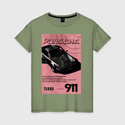 Женская футболка Porsche 911 авто