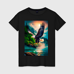 Женская футболка Парящий орел