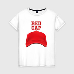 Женская футболка Red cap