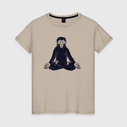 Женская футболка Yoga monkey