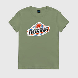 Женская футболка Boxing team