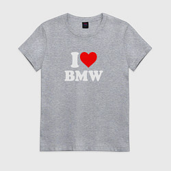 Женская футболка I love my BMW
