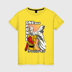Женская футболка One-Punch Man Ванпанч