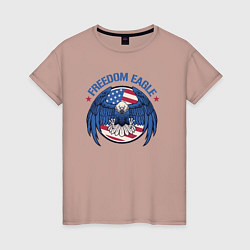 Женская футболка США - орёл свободы