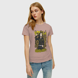 Футболка хлопковая женская Токийские мстители Кейске Баджи Baji Keisuke, цвет: пыльно-розовый — фото 2