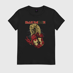 Женская футболка Iron Maiden rock band