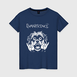 Женская футболка Evanescence rock dog