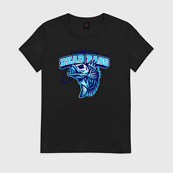 Женская футболка Fishing club dead bass