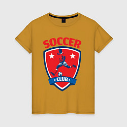 Женская футболка Sport soccer club