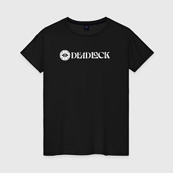 Женская футболка Deadlock white logo