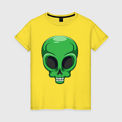 Женская футболка Green skeletor