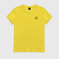 Женская футболка Сокрушу пред ним врагов его малая Ника черная