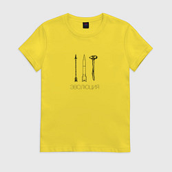 Женская футболка Эволюция человека