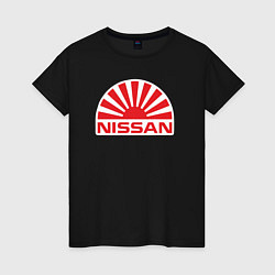 Женская футболка Nissan car
