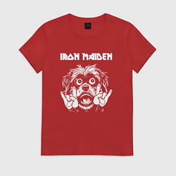 Женская футболка Iron Maiden rock dog