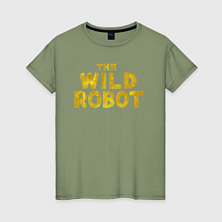 Женская футболка The wild robot logo