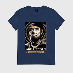 Футболка хлопковая женская Lincoln gangster, цвет: тёмно-синий