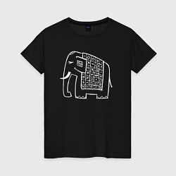 Женская футболка Indian elephant