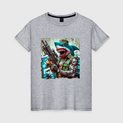 Женская футболка Dude shark - special forces