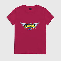 Женская футболка Team Sonic racing - logo
