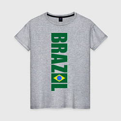 Женская футболка Brazil Football