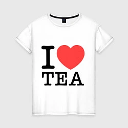 Женская футболка I love tea