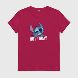 Женская футболка Not today Stitch