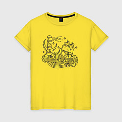 Женская футболка Sea ship