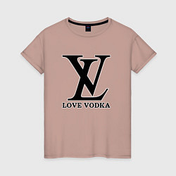 Женская футболка Love vodka