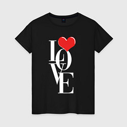 Женская футболка Love - big heart