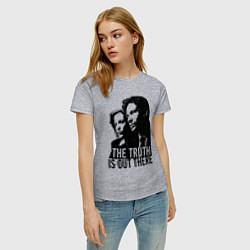 Футболка хлопковая женская Fox and Dana, цвет: меланж — фото 2