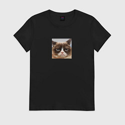 Женская футболка Сердитая Кошка для пары