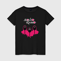 Женская футболка Squid game soldiers