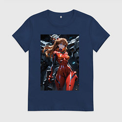 Женская футболка Аска Лэнгли Евангелион