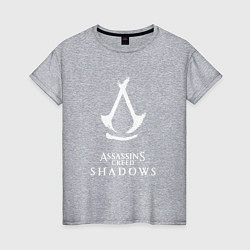 Женская футболка Assassins creed - shadows white
