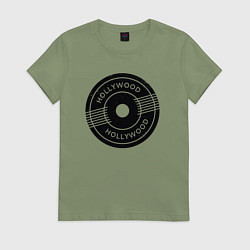 Футболка хлопковая женская Hollywood style, цвет: авокадо
