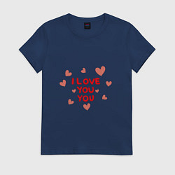 Женская футболка I love