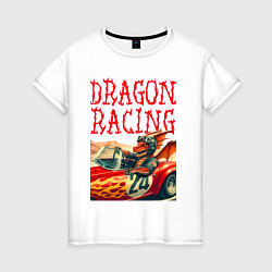 Женская футболка Dragon cool racer - ai art