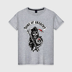 Женская футболка Sons of anarchy - логотип