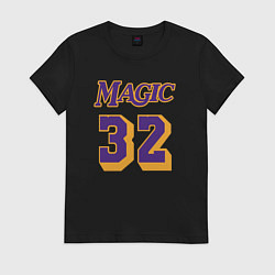 Футболка хлопковая женская Magic 32, цвет: черный