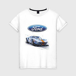 Женская футболка Ford motorsport - sketch