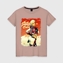 Женская футболка Fallout - nuka cola playbill