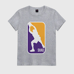 Футболка хлопковая женская Shaq attack, цвет: меланж