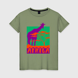 Женская футболка В Африке