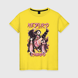 Женская футболка Клинок рассекающий демонов Nezuko Kamado