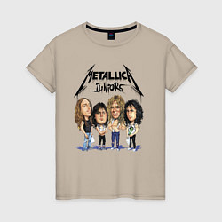 Женская футболка Metallica juniors - cartoon