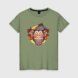 Женская футболка Summer monkey