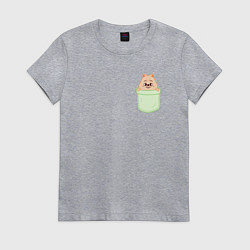 Женская футболка Han quokka in pocket